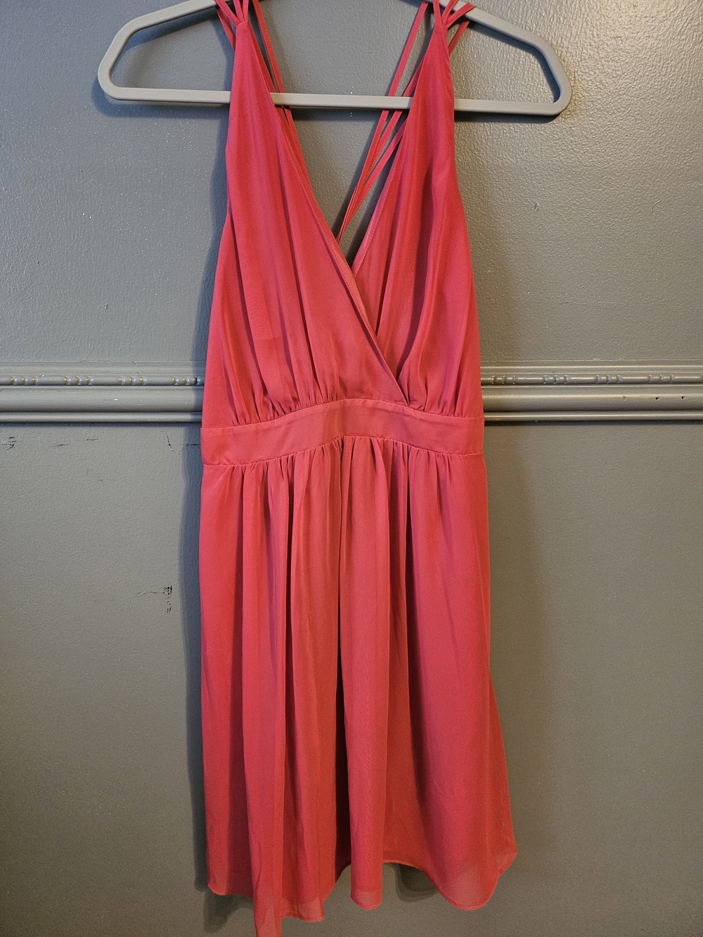 NWT BONGO Raspberry Pink Dress | Crisscross Back | Juniors Size 9 | Y2K Vibe